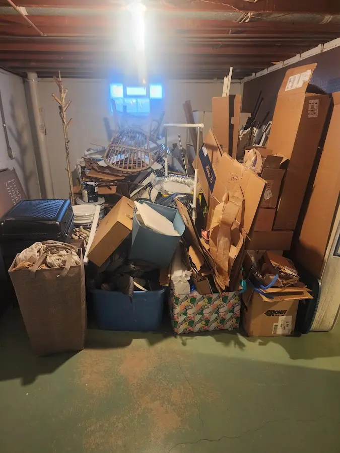 Roll-off dumpster container at job site for Yard Waste Dumpster Rental in Duluth